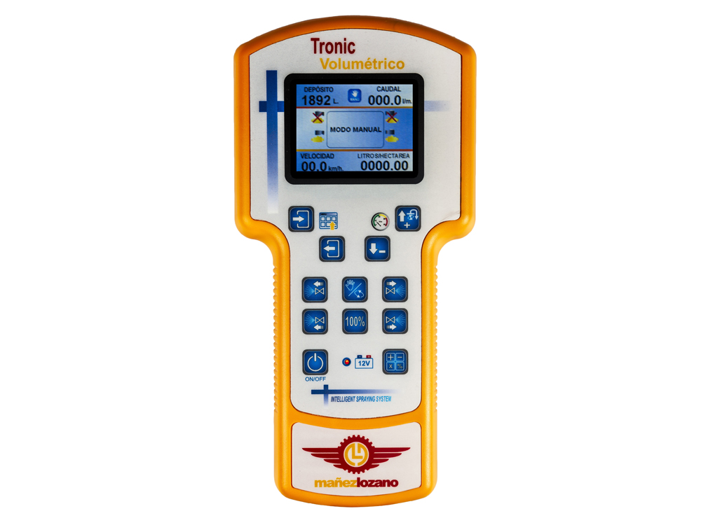 Pantalla y teclado del mando Tronic Volumétrico