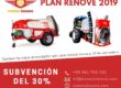 Cartel del Plan Renove 2019: subvención del 30 % para cambiar el atomizador