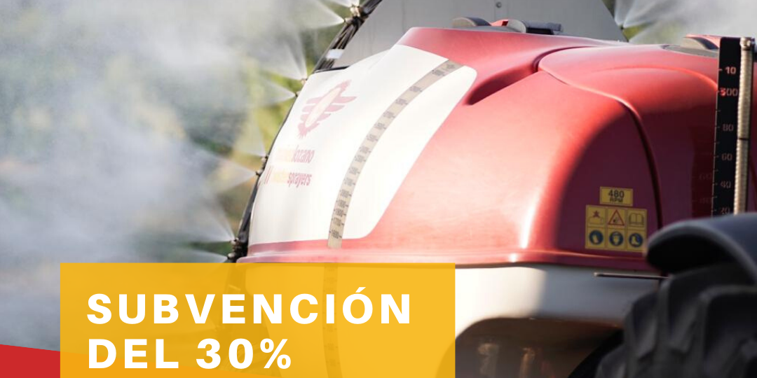 Cartel del Plan Renove 2020: subvención del 30 % para cambiar el atomizador