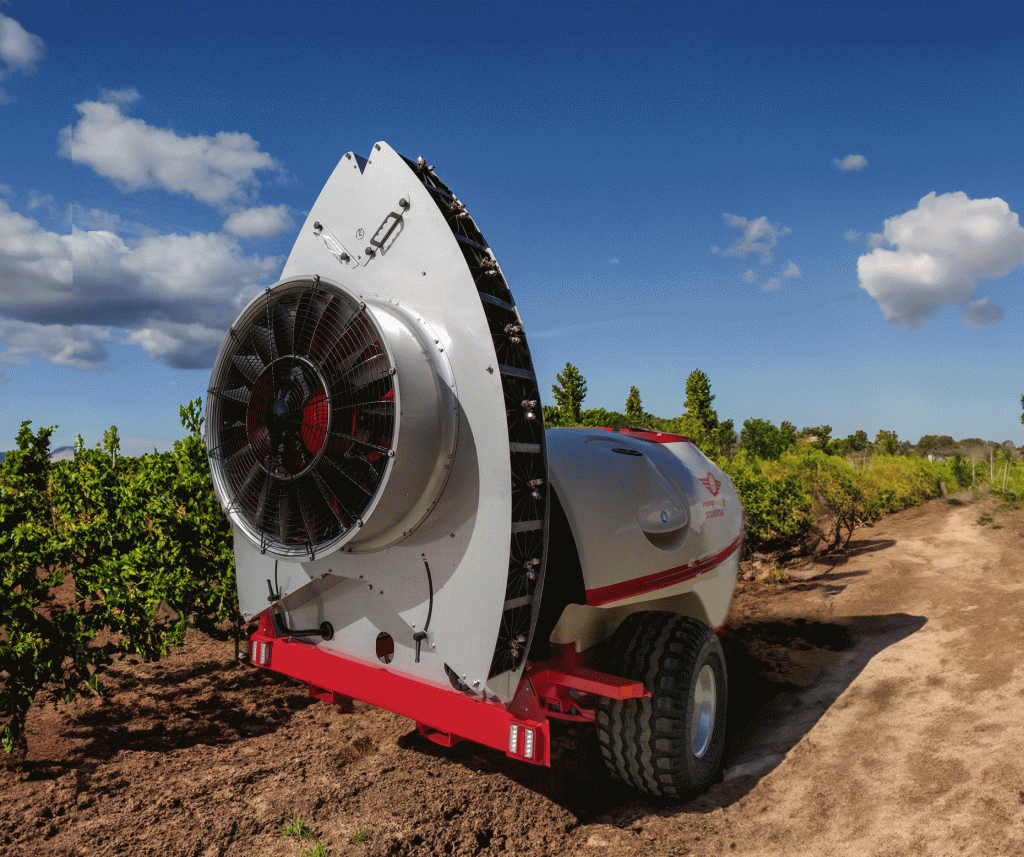 Atomizador Narrow Twister S8 en el campo