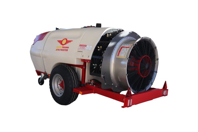 Atomiseur Narrow Twister Moon vu de derrière, avec le ventilateur