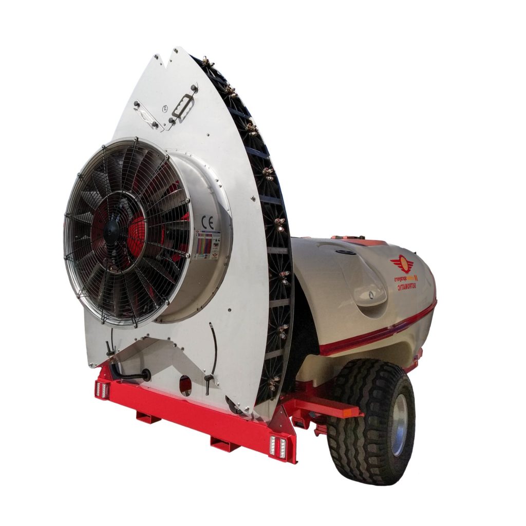 Atomiseur Narrow Twister S8 vu de derrière et de côté