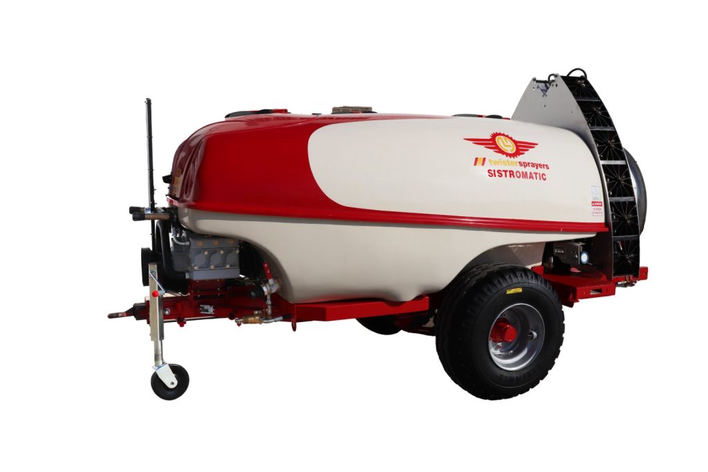 Narrow Twister S6 sprayer with fibreglass tank