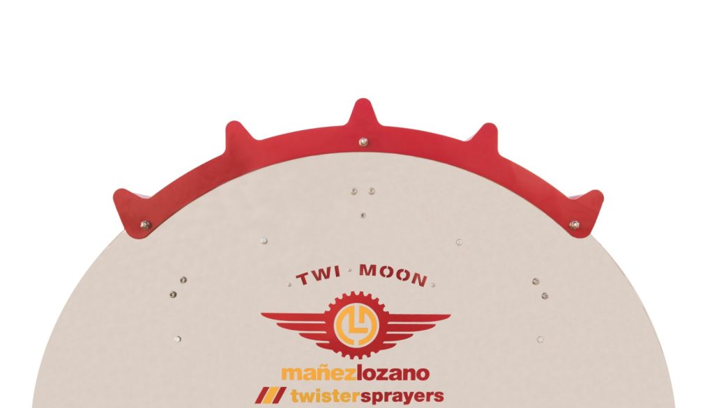 Détail de face du Mega Twister Moon à ventilation inversée