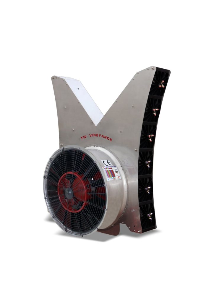 Twister Espaldera fan, perspective view