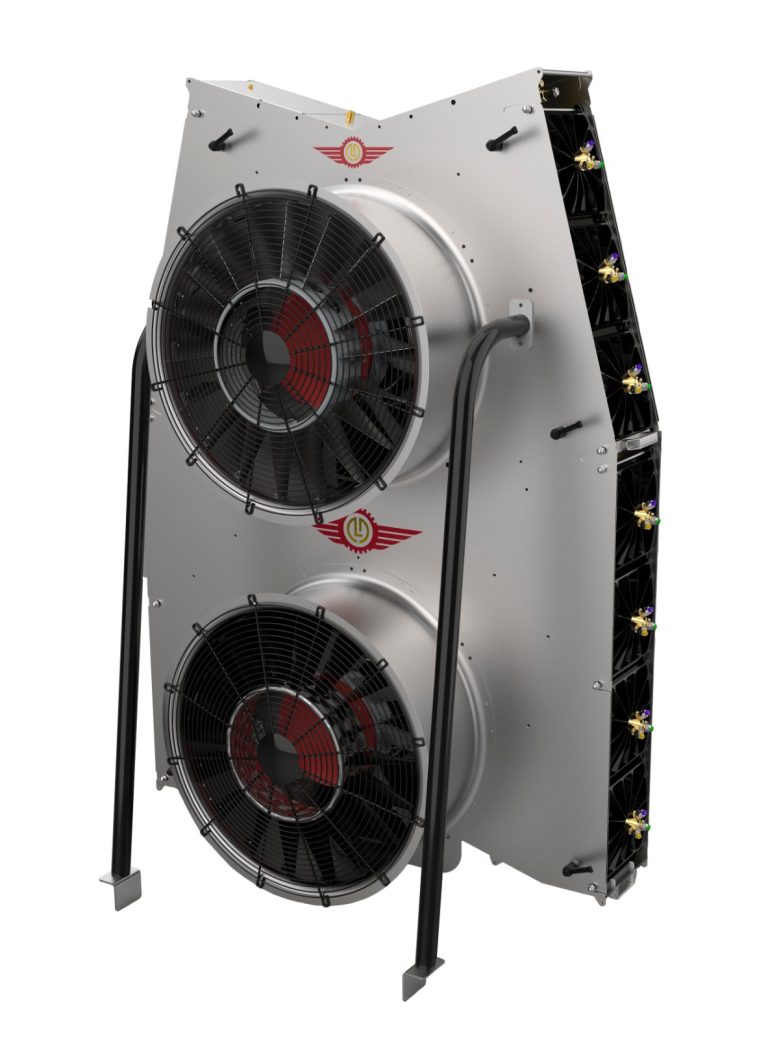 Tour de ventilateurs Narrow Twister Tower en perspective