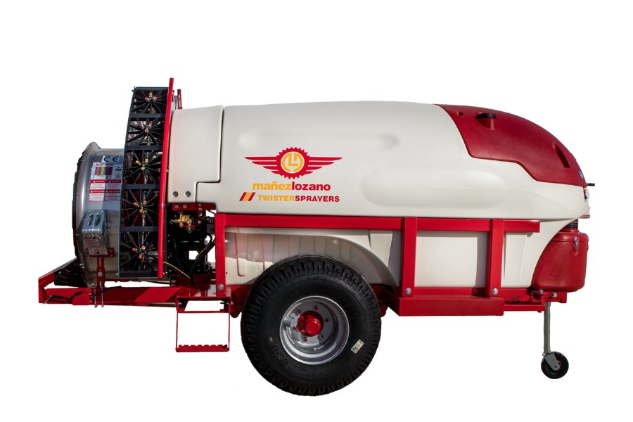 Atomizador arrastrado Narrow Twister S5 con depósito de polietileno y ventilador de acero inoxidable