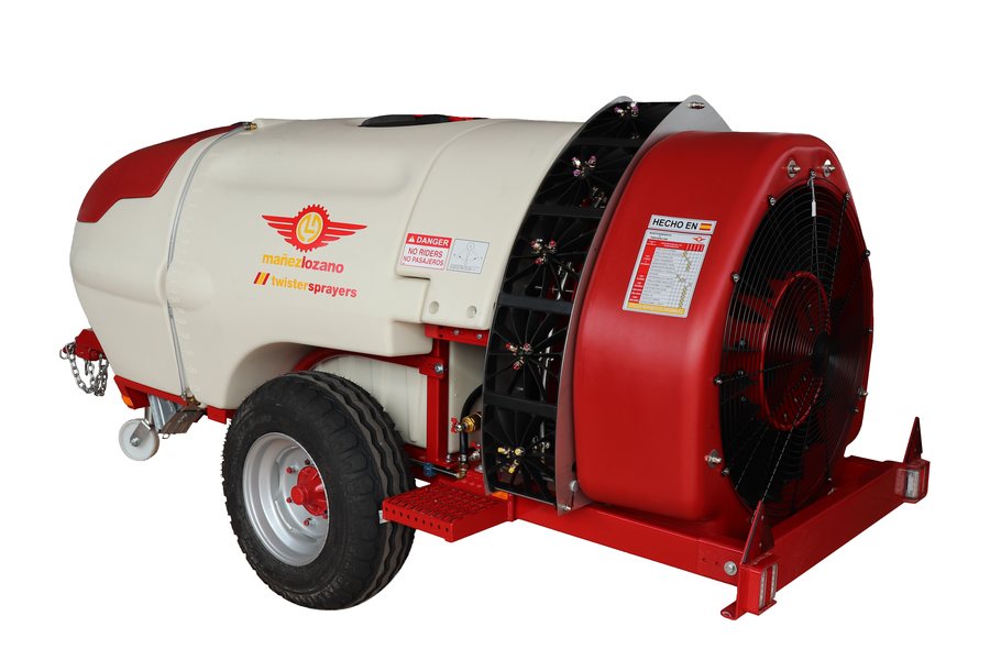 Atomizador arrastrado Narrow con ventilador Twister S5 de polietileno