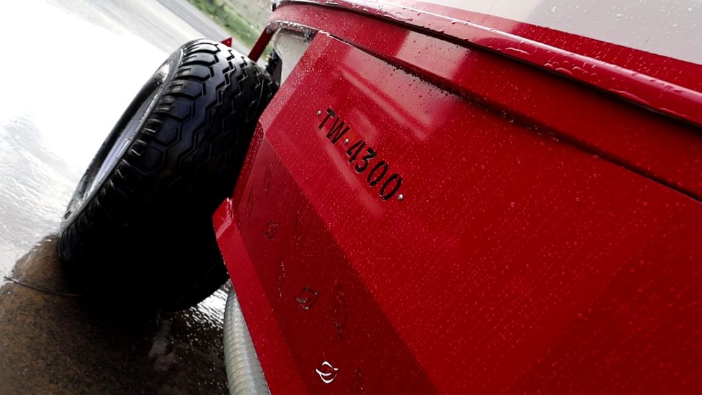 Detail of the tank of a Twister sprayer