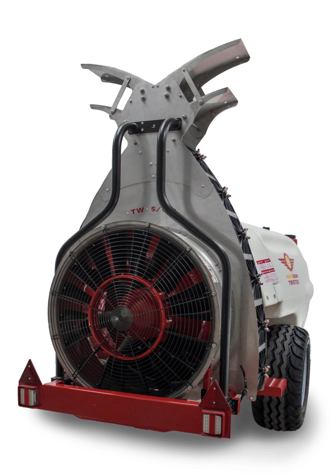 Ventilador SUPER tw s6 perspectiva 2024 Atomizador Súper Twister S6 TOP visto desde atrás