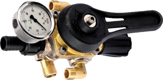 Mando manual M-170 con manómetro