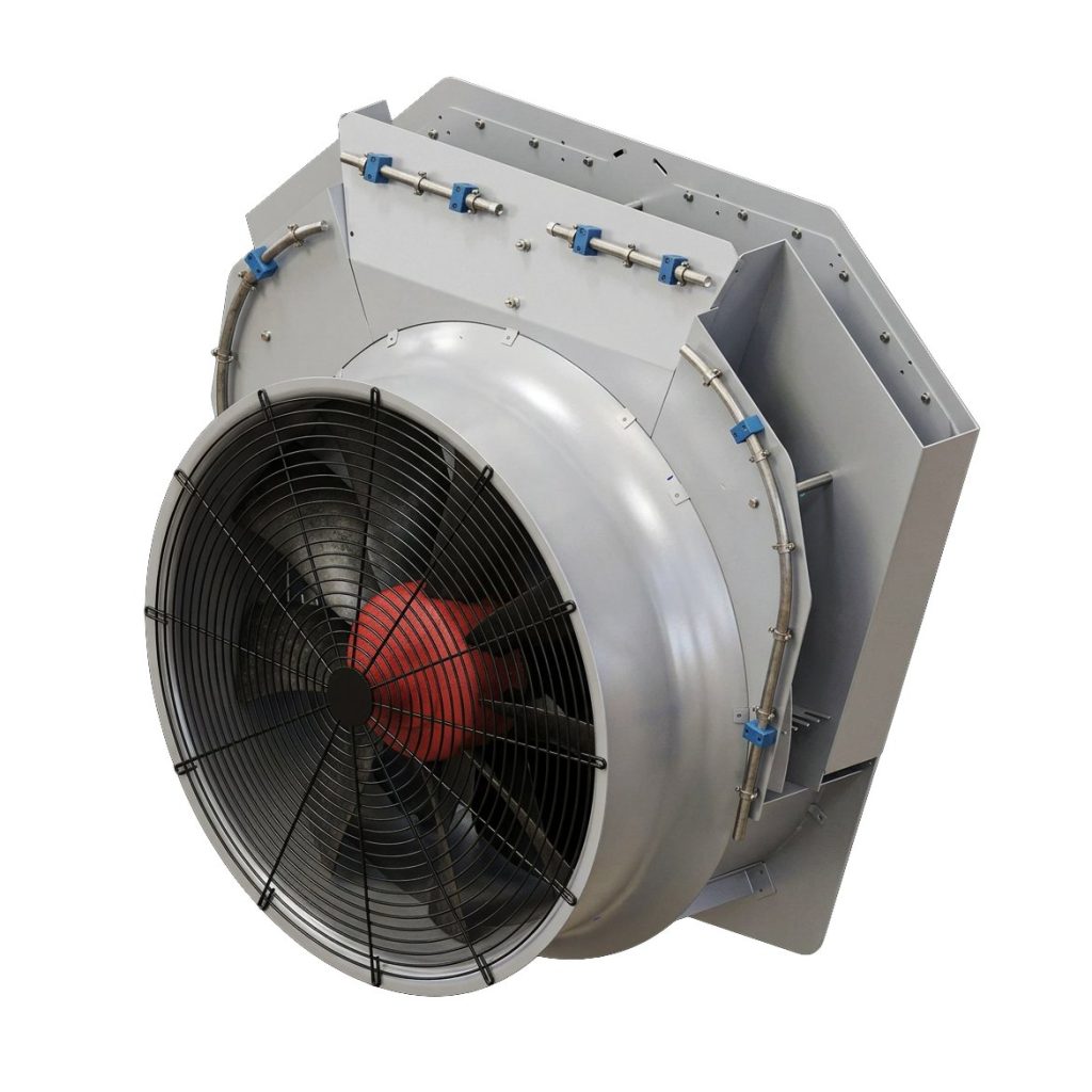 Mega Twister Brutus fan, perspective view